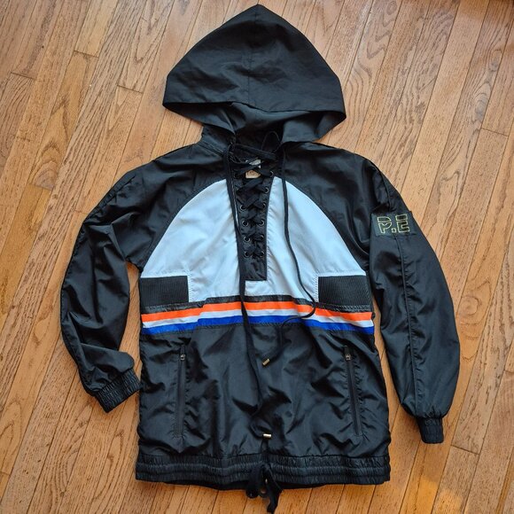 P.E Nation Race Ready Jacket Women’s S Half Lace Up Pull Over Hood Windbreaker - Picture 2 of 16